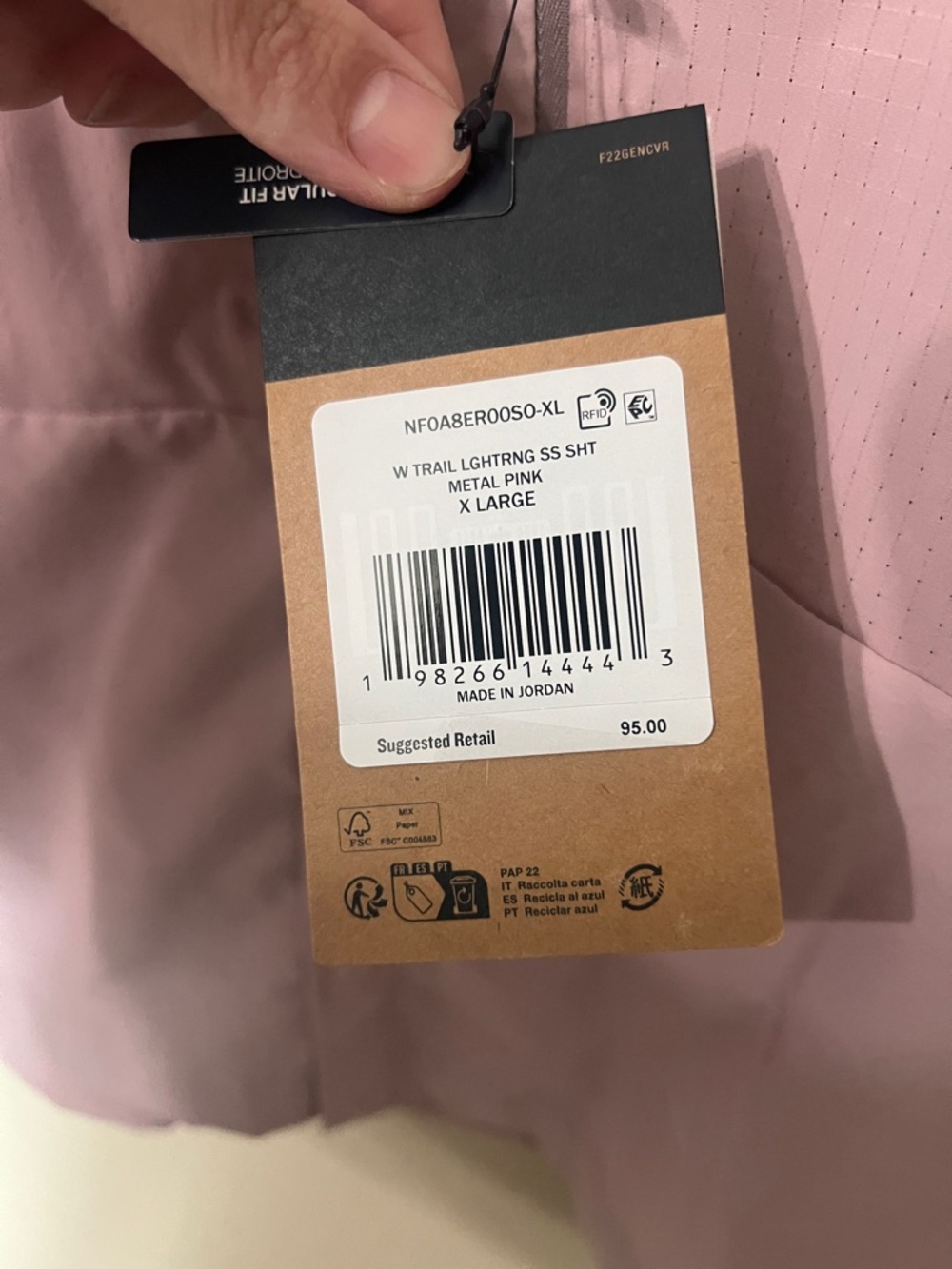 The North Face Women's Light-Range Button-Down Shirt - Dusty Rose - Picture 5 of 6